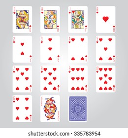Playing cards: Hearts