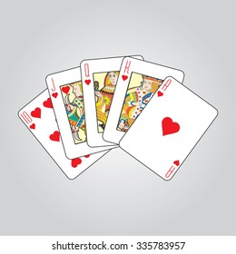 Playing cards: Hearts