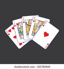 Playing cards: Hearts