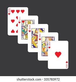 Playing cards: Hearts