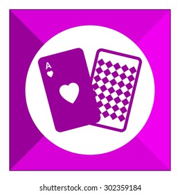 Playing cards icon