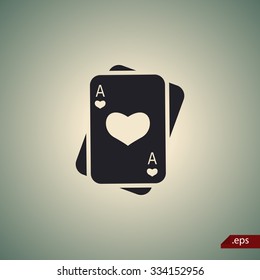 Playing cards icon