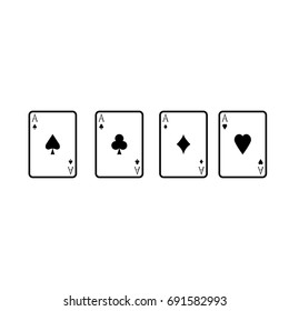 Playing cards icon .