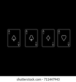 Playing cards icon .