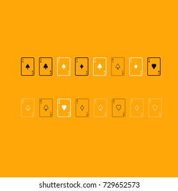 Playing cards icon .