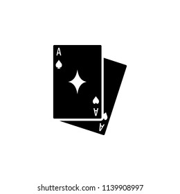 playing cards icon. Element of joke dat icon. Premium quality graphic design icon. Signs and symbols collection icon for websites, web design, mobile app