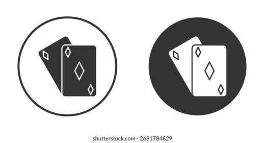 Symbol für Spielkarten. gefülltes Flachschild für mobiles Konzept. Vektorgrafiken