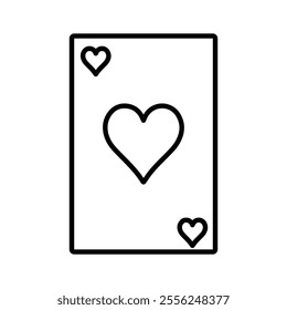 playing cards icon Flat symbol set outline