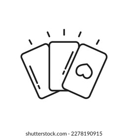 Kartenspielen Symbol. Hochwertige schwarze Vektorgrafik.