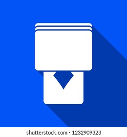Playing cards icon with shadow ,diamond sign design