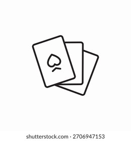playing cards icon sign vector