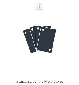 Playing Cards icon theme symbol vector illustration isolated on white background