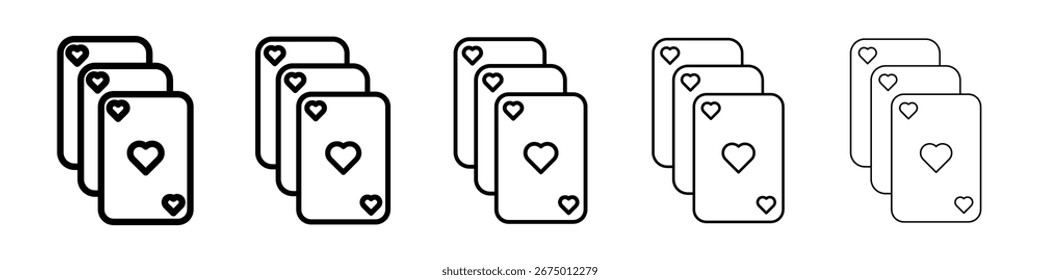 Spielkarten Symbol Vektorgrafik