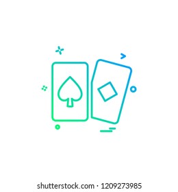 playing cards icon vector design