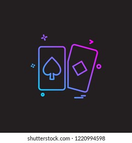 playing cards icon vector design