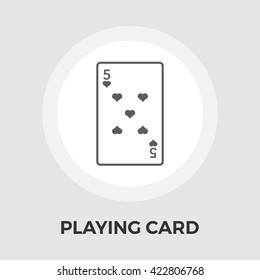 Playing Cards Icon Vector. Flat icon isolated on the white background. Vector illustration.