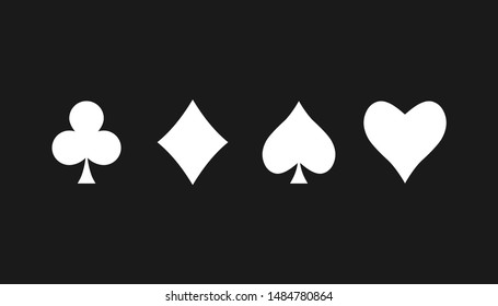Playing cards icon. Vector illustration, flat design.