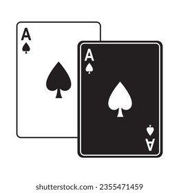 Playing cards icon vector illustration flat design.