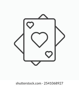 Playing Cards icon vector on white background