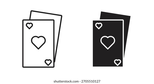 Spielkarten-Symbole für die Verwendung Web-Design, logo.Symbol-Illustration.