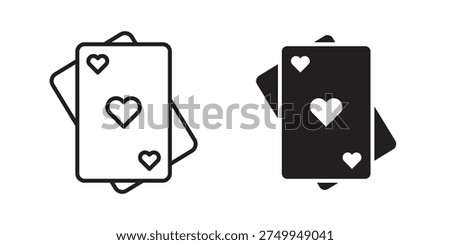 Playing cards icons for website design and development, app development. EPS10