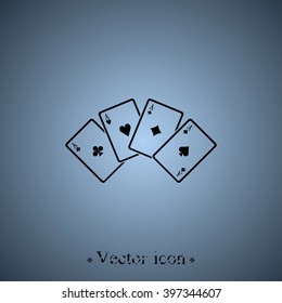 Playing cards illustration. 