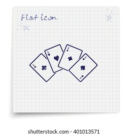 Playing cards illustration. 