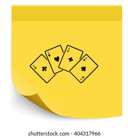 Playing cards illustration. 