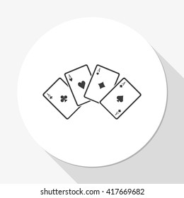 Playing cards illustration. 