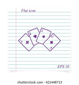 Playing cards illustration. 