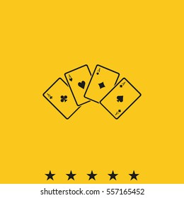 Playing cards illustration.