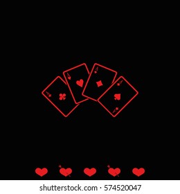 Playing cards illustration. 