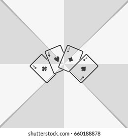 Playing cards illustration. 