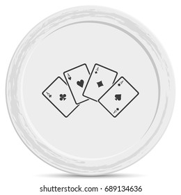 Playing cards illustration. 