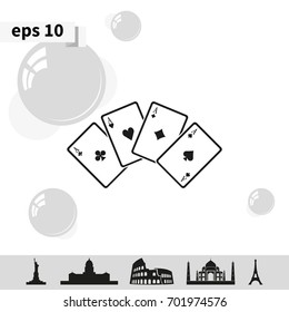 Playing cards illustration. 