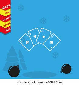 Playing cards illustration. 