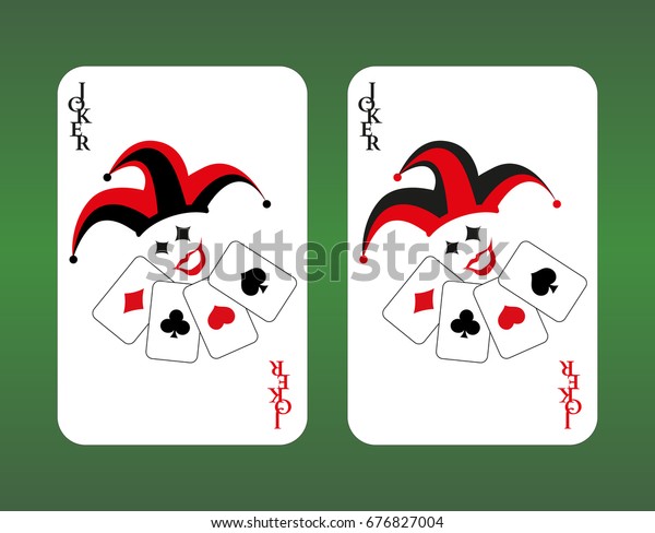 Playing Cards Joker Stock Vector (Royalty Free) 676827004