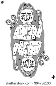 playing cards, King
