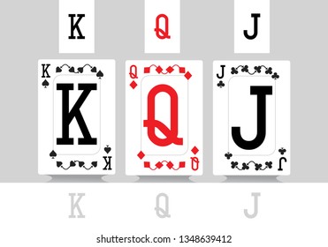 Playing Cards King, Jack, Queen