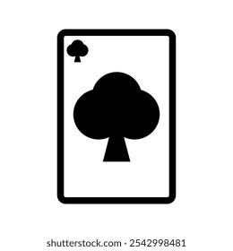 Ícone de linha de cartas de jogar. sinal de estilo linear para conceito móvel e web design. Ícone de vetor de contorno de cartas de espadas. Casinos,