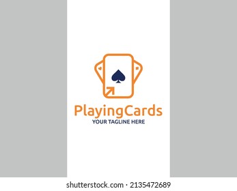 Playing Cards Logo Design - Modern Gameplay Logo Template
