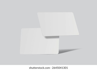 Jogando cartas mockup. Cartões em branco baralho de mão de poker, jogo de sucesso, aposta, anúncios de casino, negócio de jogo, cartão de jogo ou cartões de nota, cartão de saudação, convite, cartão de crédito, cartão de visita