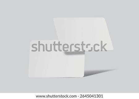 Playing cards mockup. Blank cards deck of poker hand, successful game, bet, casino ads, gambling business, game card or note cards, greeting card, invitation, credit card, business card