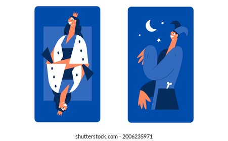 playing cards modern vector illustration, smartphone sticker