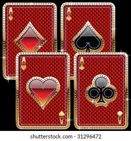 playing cards old gold style