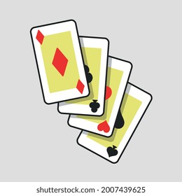 Spielkarten auf dem Tisch