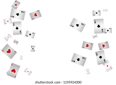 Playing Cards on White Background. Vector illustration