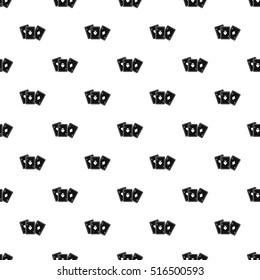 Playing cards pattern. Simple illustration of playing cards vector pattern for web
