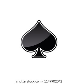 Playing cards pike icon