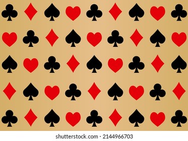 playing cards poker background vector illustration
